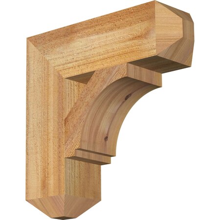 Ekena Millwork Imperial Craftsman Rough Sawn Bracket, Western Red Cedar, 4"W x 14"D x 14"H BKT04X14X14IMP04RWR